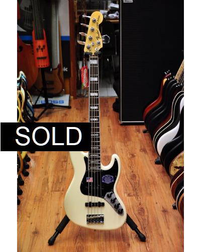 Fender American Deluxe Jazz Bass V Olympic White RW